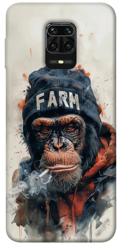 Чехол на Xiaomi Redmi Note 9s / Note 9 Pro / Note 9 Pro Max Шимпанзе v3 фото 1 из 1