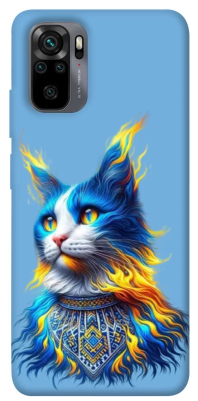 Чохол на Xiaomi Redmi Note 10 / Note 10s Кіт патріот фото 1 з 1