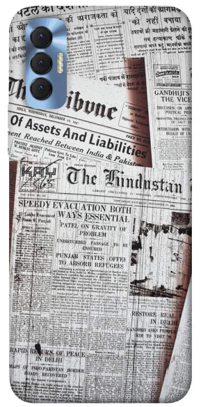 Чехол на TECNO Spark 8P Газеты фото 1 из 1