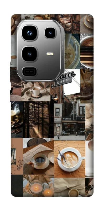 Чехол на Infinix Note 50 Pro Coffee collage ver.3 фото 1 из 1
