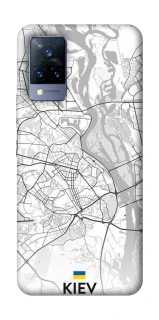 Чохол на Vivo V21 Kiev white map фото 1 з 1