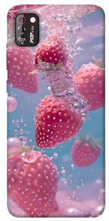 Чохол на TECNO POP 4 Pro Полуниця в воді фото 1 з 1