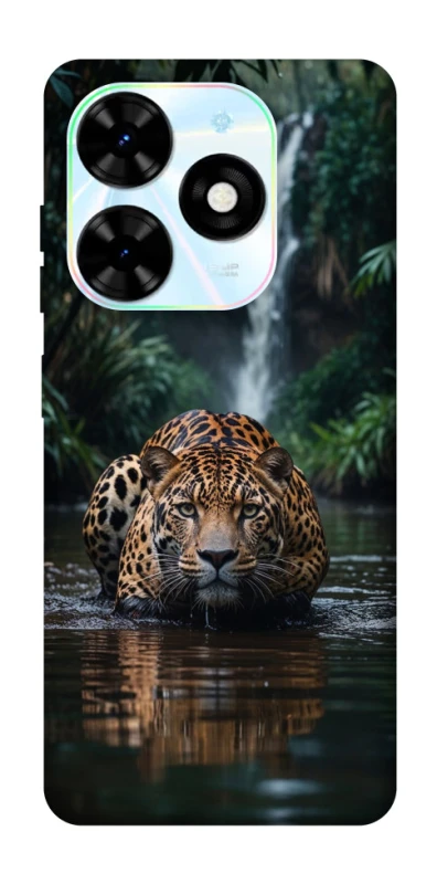 Чехол на TECNO Spark Go 2024 Leopard in water фото 1 из 1