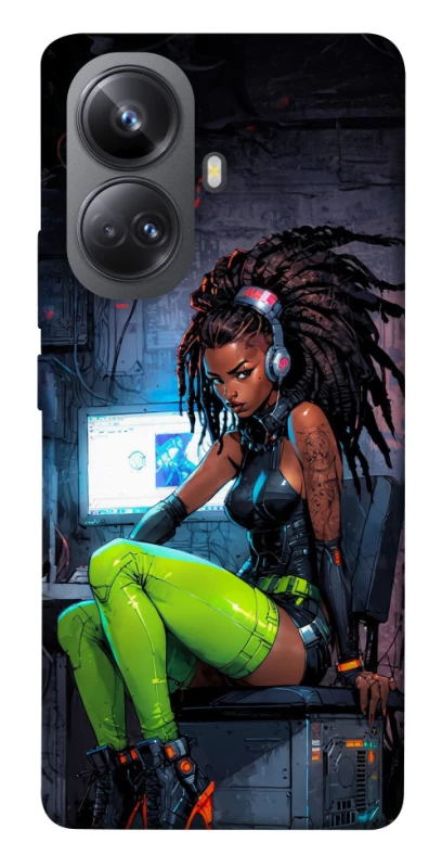 Чехол на Realme 10 Pro+ Cyber girl фото 1 из 1