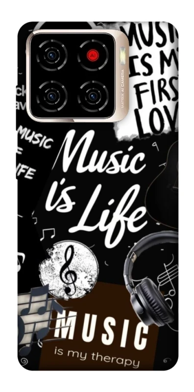 Чохол на ZTE Blade A56 Music is Life фото 1 з 1