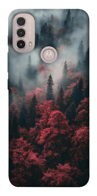 Чехол на Motorola Moto E40 Red Wood фото 1 из 1