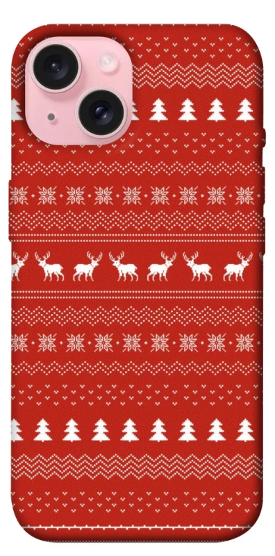 Чохол на Apple iPhone 15 (6.1") Новорічний v12 фото 1 з 1