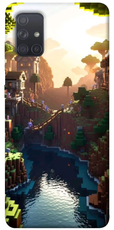 Чохол на Samsung Galaxy A71 Minecraft sunset фото 1 з 1