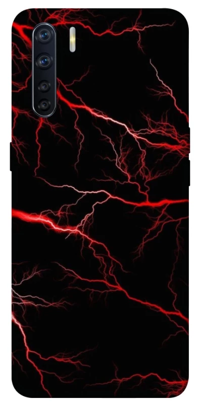 Чехол на Oppo A91 Красная молния фото 1 из 1