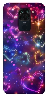 Чохол на Xiaomi Redmi Note 9 / Redmi 10X Drawn hearts фото 1 з 1
