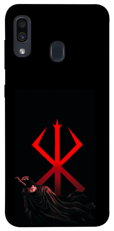 Чохол на Samsung Galaxy A20 / A30 Berserk Red Logo фото 1 з 1