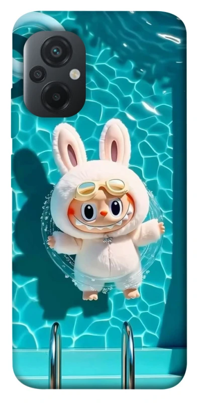 Чохол на Xiaomi Poco M5 Labubu in the pool ver.2 фото 1 з 1