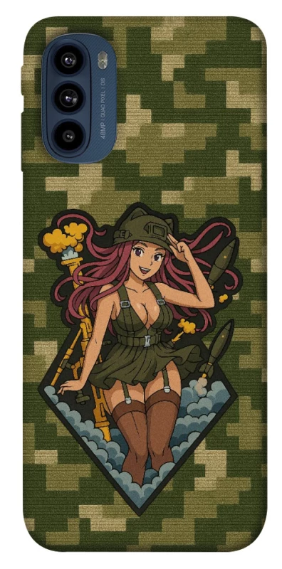 Чехол на Motorola Moto G41 Military Waifu фото 1 из 1