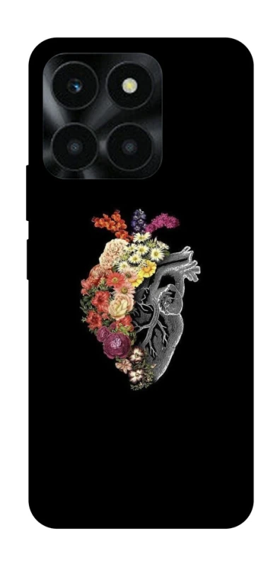 Чохол на Huawei Honor X6a Heart with flowers фото 1 з 1