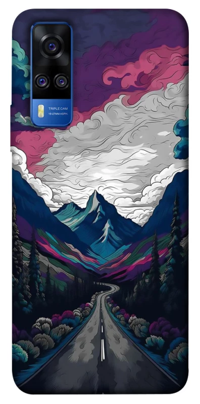 Чохол на Vivo Y51a Намальовані гори фото 1 з 1