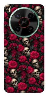 Чехол на ZTE Nubia V70 Max Черепа и розы фото 1 из 1
