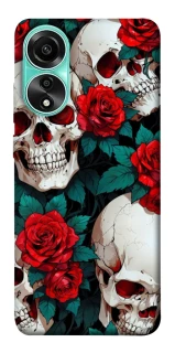 Чехол на Oppo A78 4G skull and rose фото 1 из 1