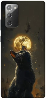Чохол на Samsung Galaxy Note 20 Кіт під місяцем v2 фото 1 з 1