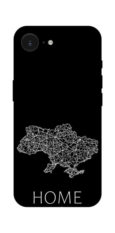 Чехол на Apple iPhone 16e (6.1") Ukraine black map фото 1 из 1