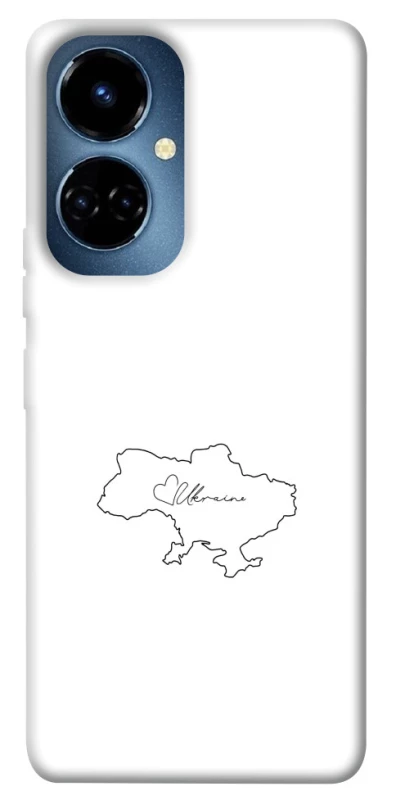 Чохол на TECNO Camon 19 Pro Ukraine map фото 1 з 1