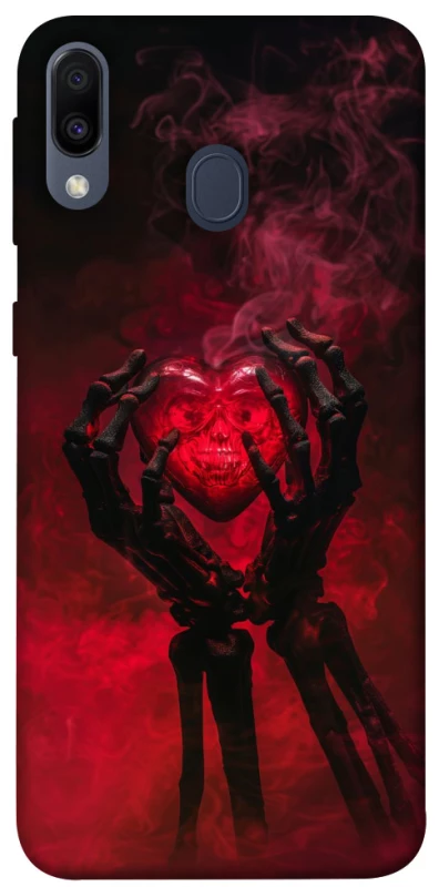 Чохол на Samsung Galaxy M20 Heart in the hands of a skeleton фото 1 з 1