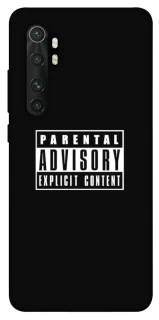 Чохол на Xiaomi Mi Note 10 Lite Parental Advisory Label фото 1 з 1