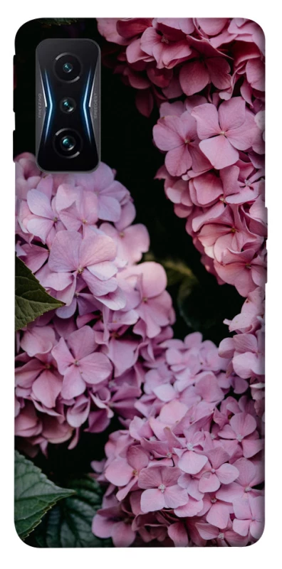 Чохол на Xiaomi Poco F4 GT Рожеві гартензії фото 1 з 1