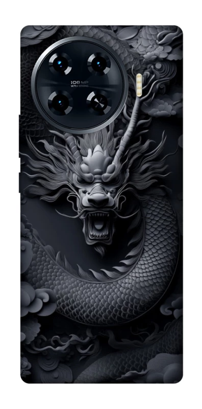 Чехол на TECNO Spark 20 Pro+ black dragon фото 1 из 1