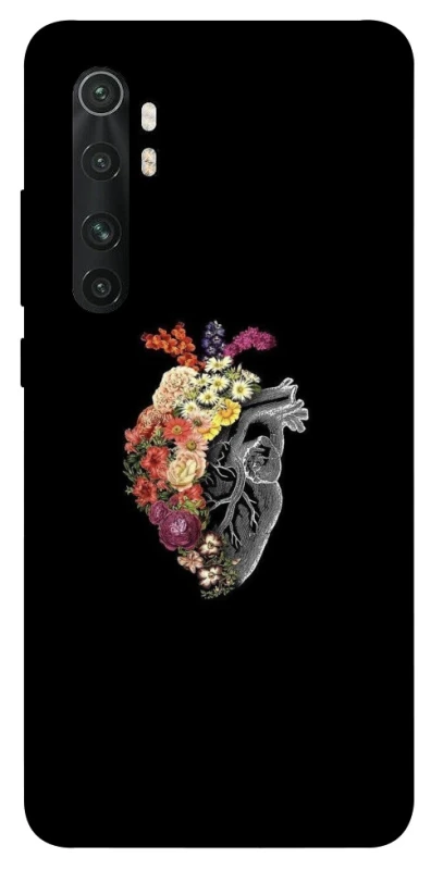 Чехол на Xiaomi Mi Note 10 Lite Heart with flowers фото 1 из 1