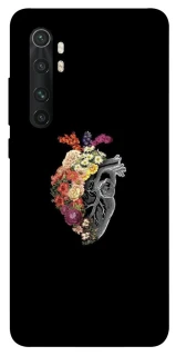 Чехол на Xiaomi Mi Note 10 Lite Heart with flowers фото 1 из 1