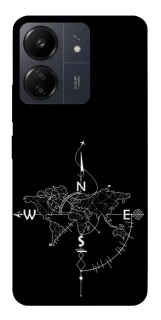Чохол на Xiaomi Redmi 13C Travel Map фото 1 з 1