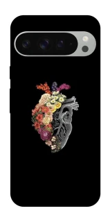 Чохол на Google Pixel 9 Pro XL Heart with flowers фото 1 з 1