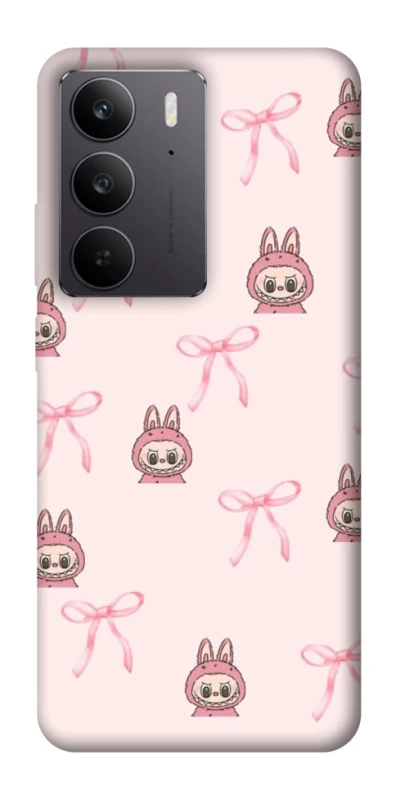 Чехол на Realme C75 Pink bows and Labubus фото 1 из 1