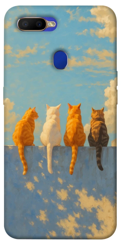 Чехол на Oppo A5s cats on wall фото 1 из 1