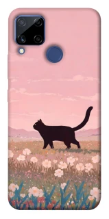 Чохол на Realme C15 cat on a field фото 1 з 1