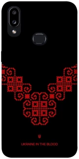 Чохол на Samsung Galaxy A10s Чорно-червона вишиванка фото 1 з 1