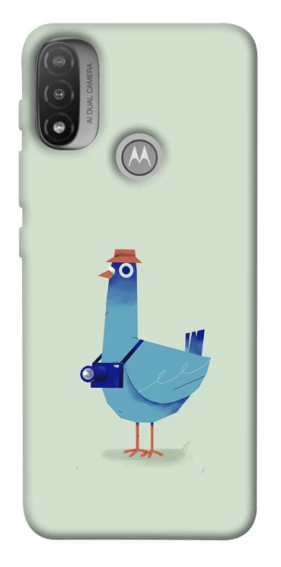 Чохол на Motorola Moto E20 Голуб-детектив фото 1 з 1