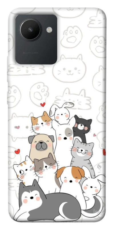 Чохол на Realme C30s Funny Pets фото 1 з 1