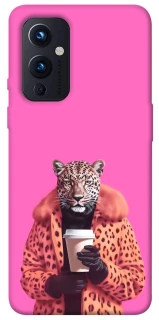 Чехол на OnePlus 9 Леопард с кофе фото 1 из 1