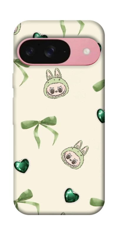 Чехол на Google Pixel 9 Labubu Green Heart фото 1 из 1