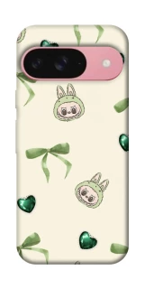 Чехол на Google Pixel 9 Labubu Green Heart фото 1 из 1