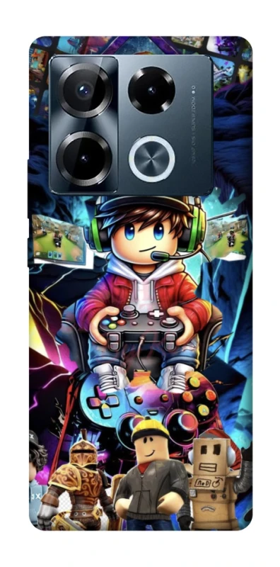 Чехол на Infinix Note 40 Pro 4G Roblox collage ver.4 фото 1 из 1