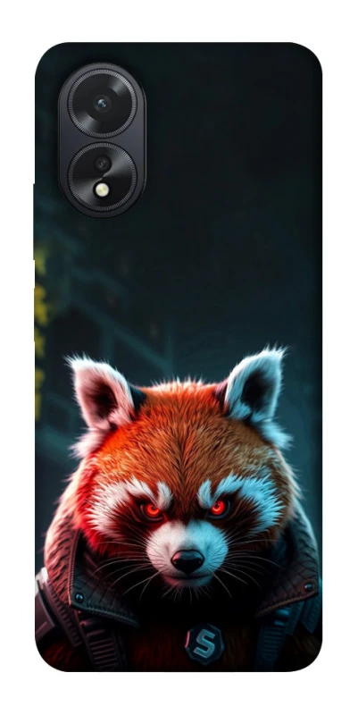 Чехол на Oppo A38 Cyber Red Panda фото 1 из 1
