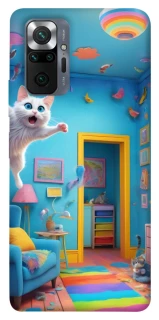 Чохол на Xiaomi Redmi Note 10 Pro crazy cat фото 1 з 1