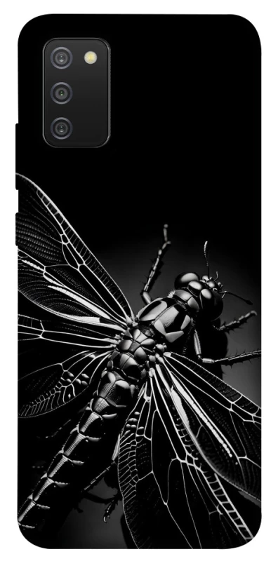 Чехол на Samsung Galaxy A02s Black dragonfly фото 1 из 1