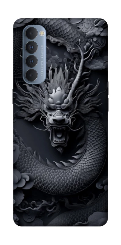 Чохол на Oppo Reno 4 Pro black dragon фото 1 з 1