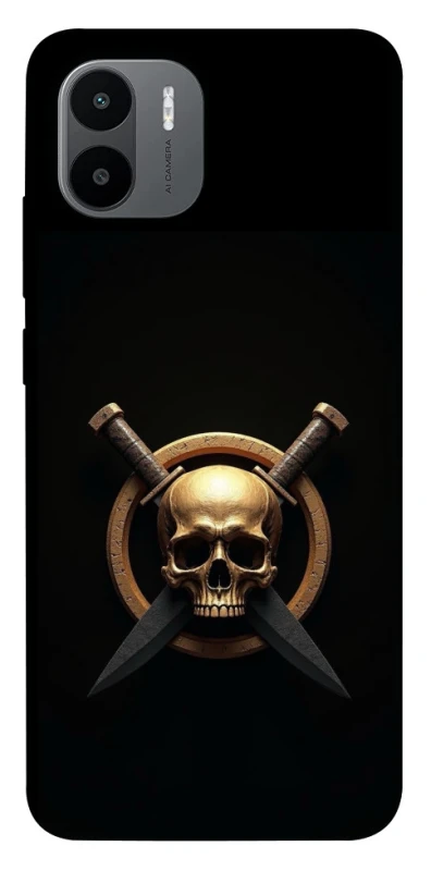 Чохол на Xiaomi Redmi A1 / A2 Golden Skull фото 1 з 1