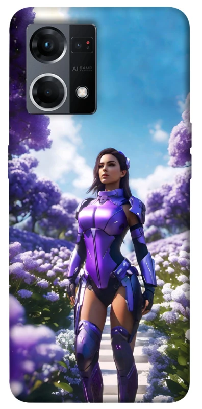 Чохол на Oppo Reno 7 4G Cyber space girl ver.4 фото 1 з 1