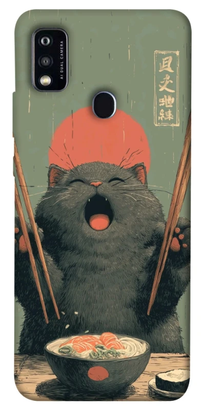 Чехол на ZTE Blade A51 Hungry Cat фото 1 из 1