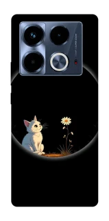 Чехол на Infinix Note 40 4G Cat and flower фото 1 из 1